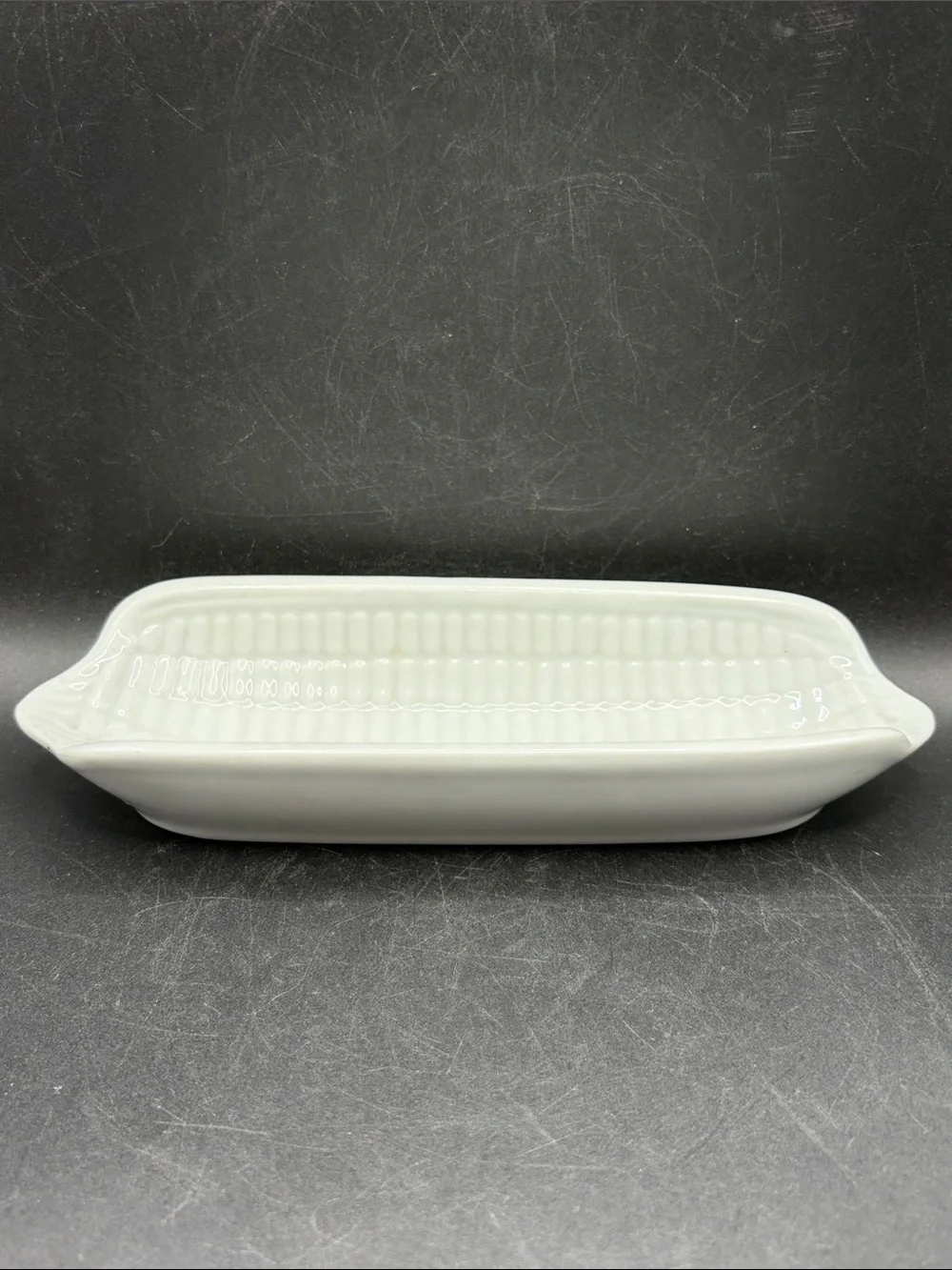 Dansk Portugal Vintage Corn on the Cob White Ceramic Serving Plate Dish Catchall
